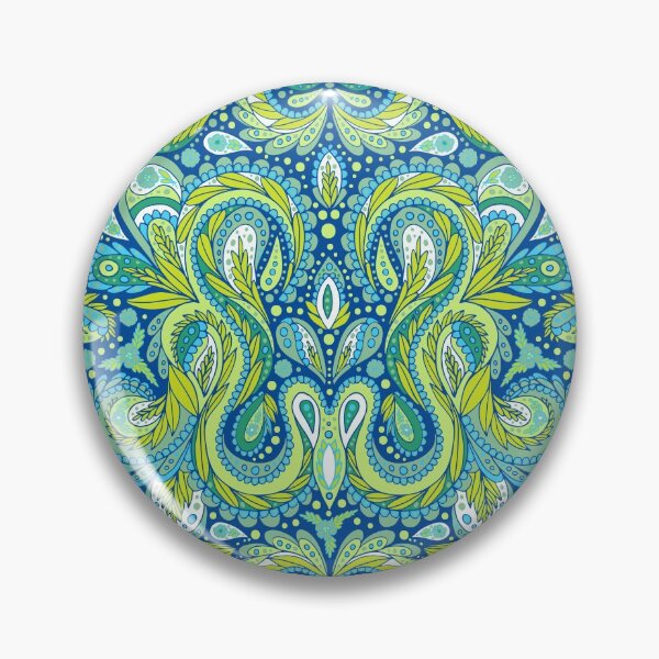 Item preview, Paisley Pattern in Blue, Green & Turquoise designed and sold by somecallmebeth.