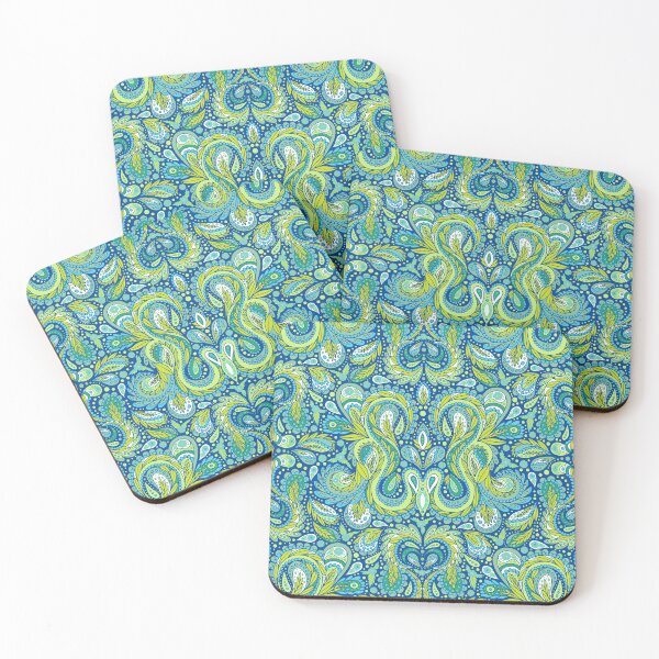 Item preview, Paisley Pattern in Blue, Green & Turquoise designed and sold by somecallmebeth.