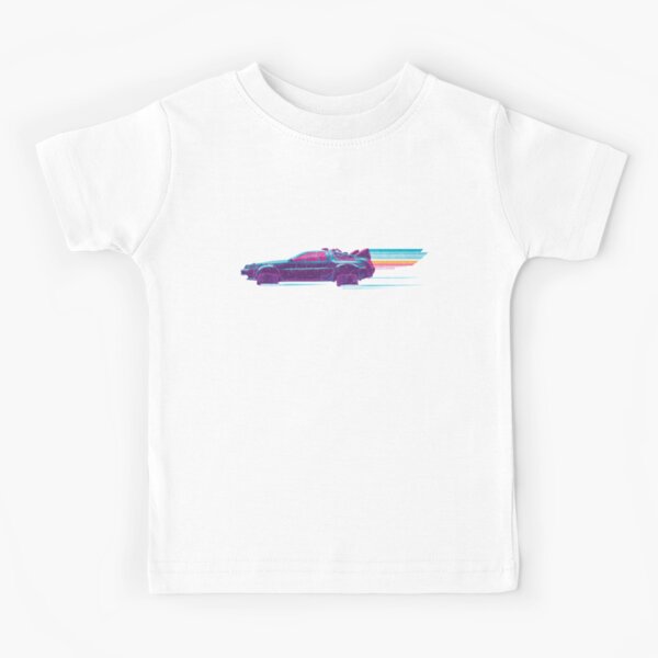 Vintage Delorean Time Machine Kids T-Shirt