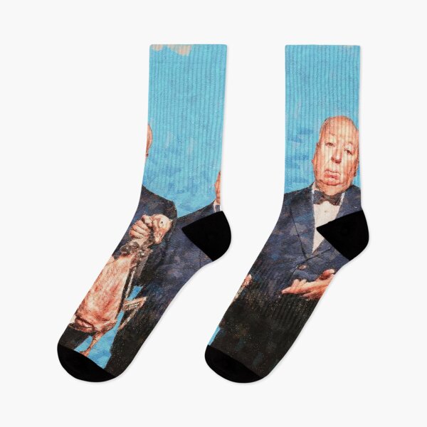 Item preview, Alfred Hitchcock Portrait Presenting Dead Goose Happy Thanksgiving Officially Licensed Fan Art designed and sold by Mauswohn.