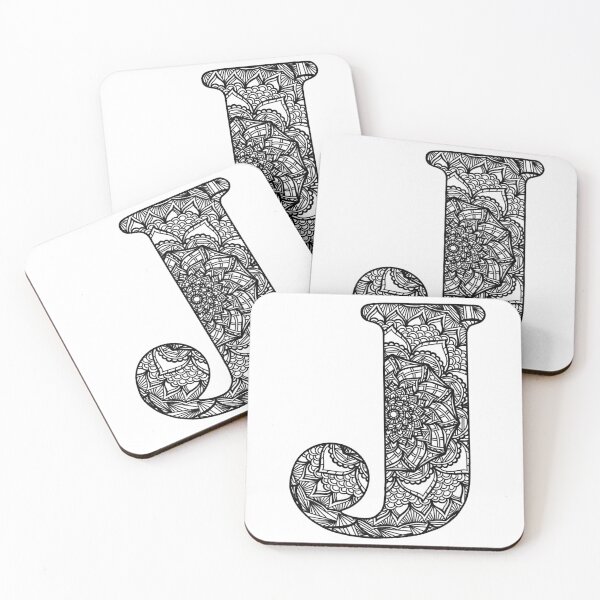 Item preview, Mandala Letter J designed and sold by lizashev.