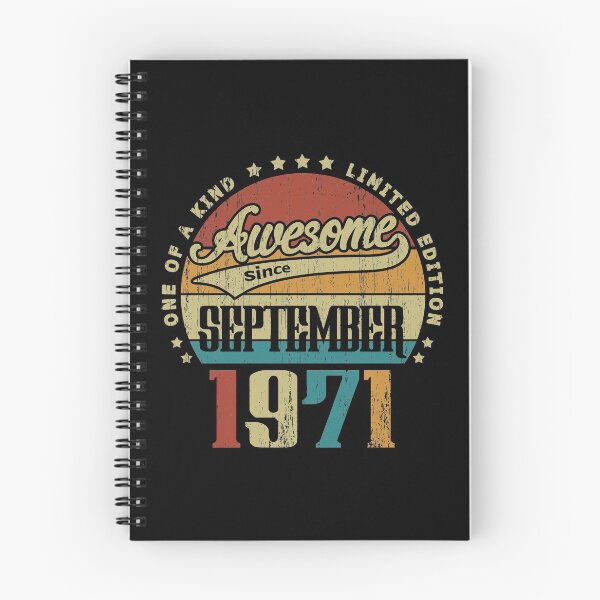 Item preview, Vintage September 1971 One Of A Kind Awesome Since September 1971 49th Birthday Gift 49 Years Old designed and sold by Takatv.