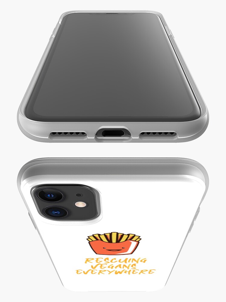 Alternate view of Rescuing Vegans Everywhere with Fries iPhone Case