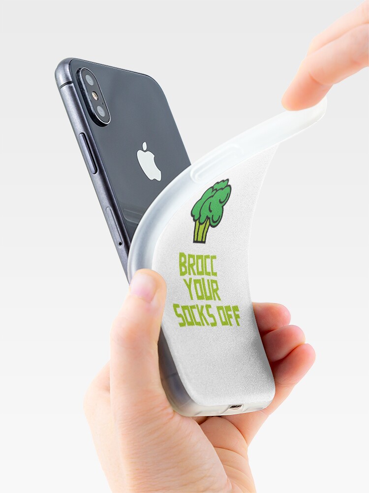 Alternate view of Brocc Your Socks Off iPhone Case