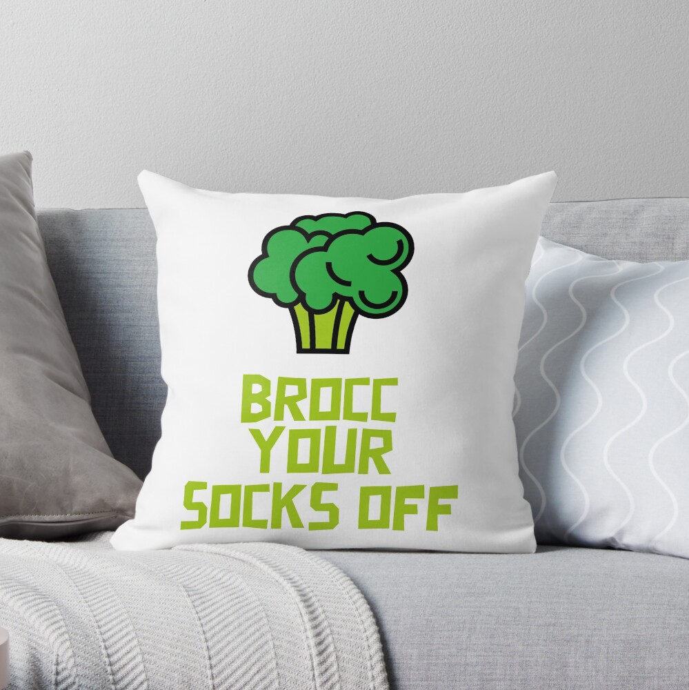 Brocc Your Socks Off Throw Pillow