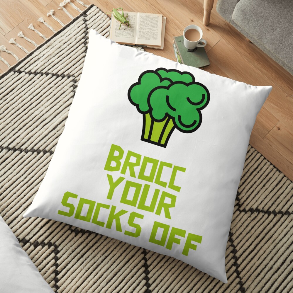 Brocc Your Socks Off Floor Pillow