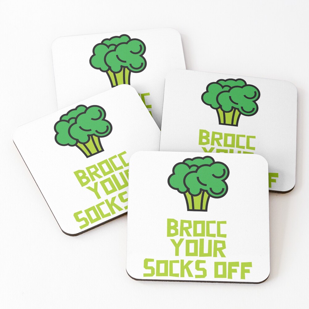 Brocc Your Socks Off Coasters (Set of 4)