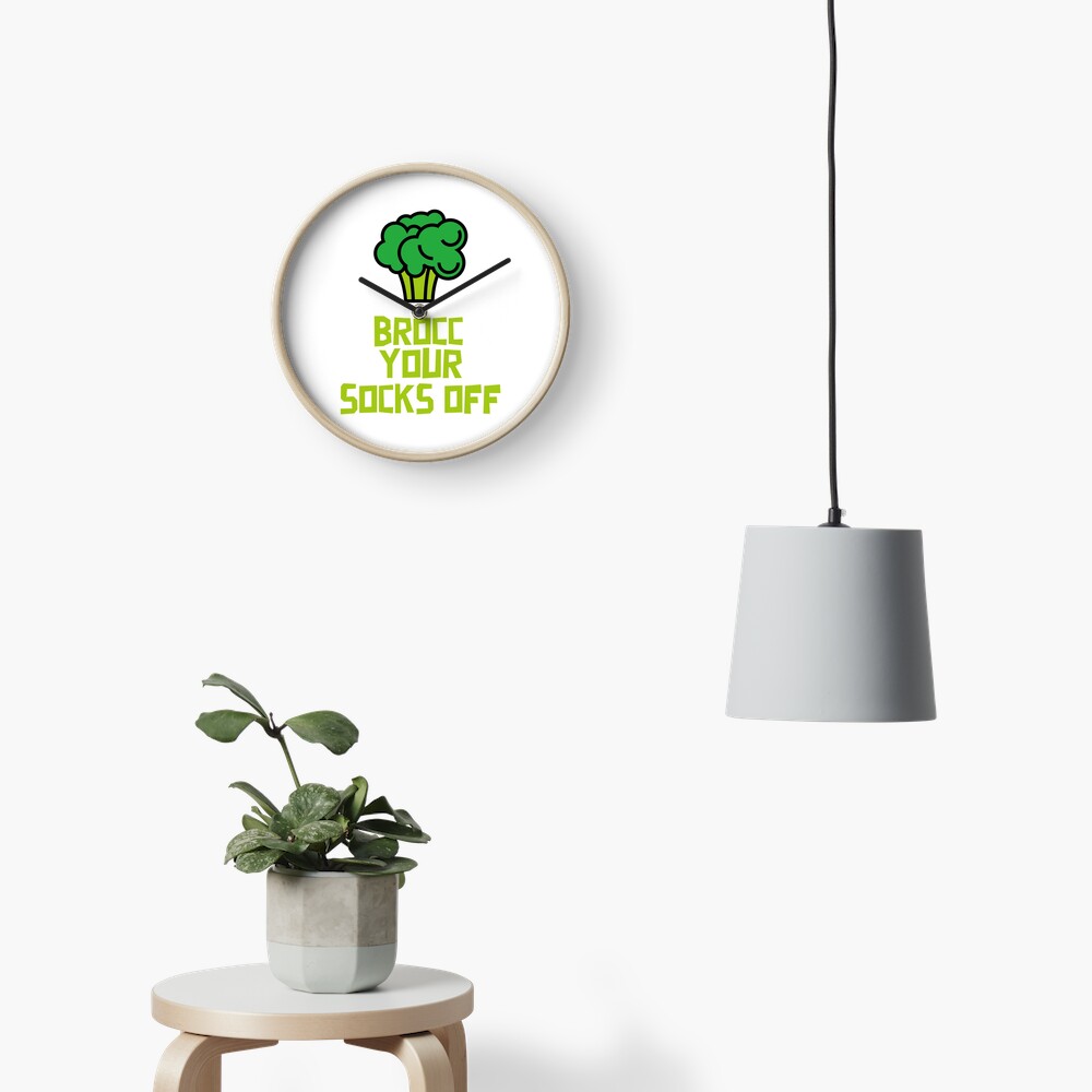 Brocc Your Socks Off Clock
