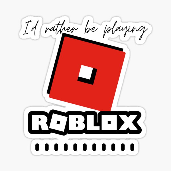 Pegatinas Etiqueta De Roblox Redbubble - id de ropa de roblox para hombres