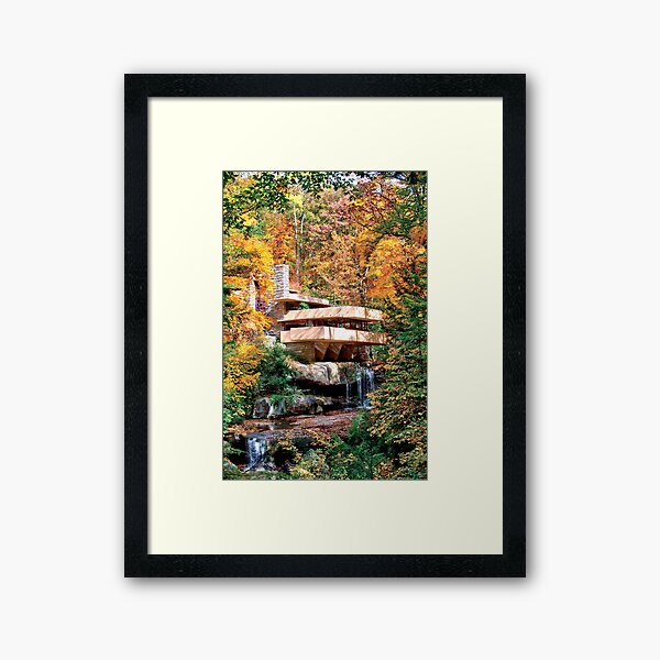Frank Lloyd Wright Fallingwater Impression encadrée