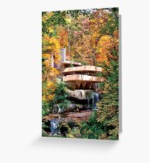 Frank Lloyd Wright Fallingwater Greeting Card