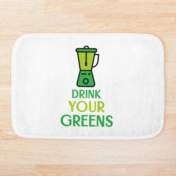 Drink Your Greens Bath Mat