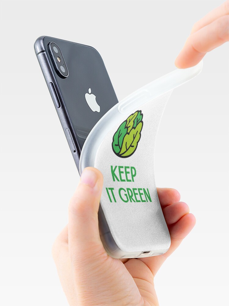 Alternate view of Keep It Green iPhone Case