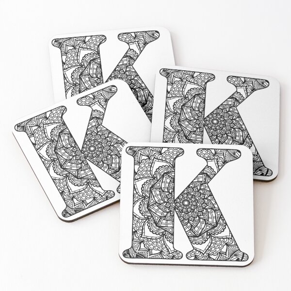 Item preview, Mandala Letter K designed and sold by lizashev.