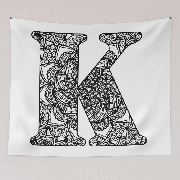 Item preview, Mandala Letter K designed and sold by lizashev.