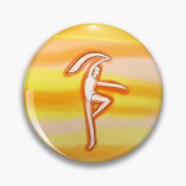 Dancer Waving Flag Pin