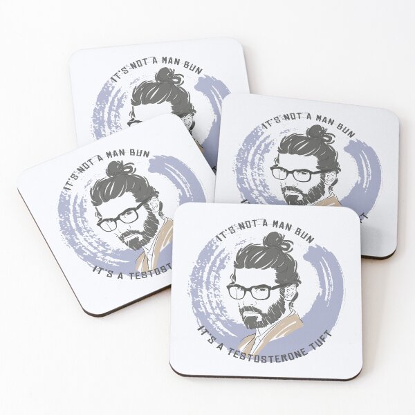Item preview, It's Not a Man Bun, It's a Testosterone Tuft (Blue) designed and sold by LeKrome.