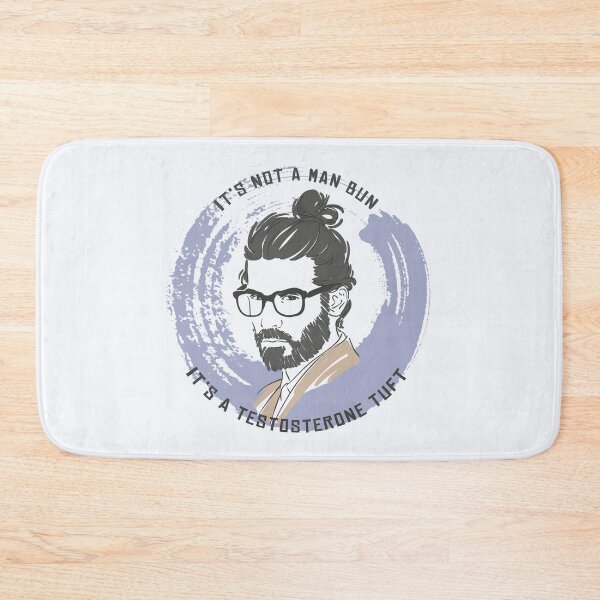 Item preview, It's Not a Man Bun, It's a Testosterone Tuft (Blue) designed and sold by LeKrome.