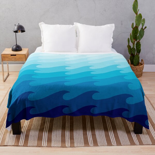 Item preview, Shades of blue wave Pattern designed and sold by enriquepma.