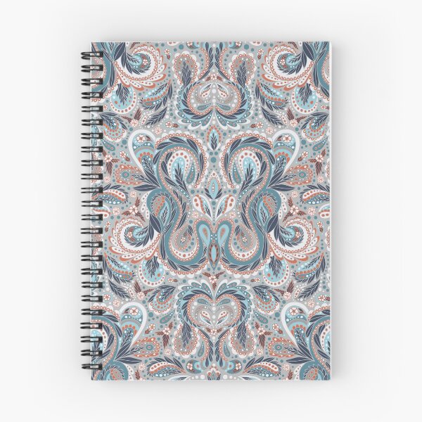 Item preview, Paisley Pattern in Turquoise, Gray, and Orange designed and sold by somecallmebeth.