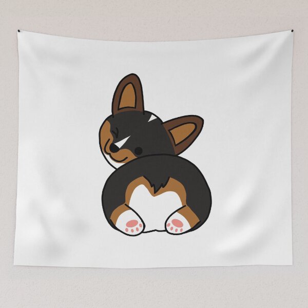 Item preview, Cute Tricolored Corgi Butt designed and sold by Kflick3r.