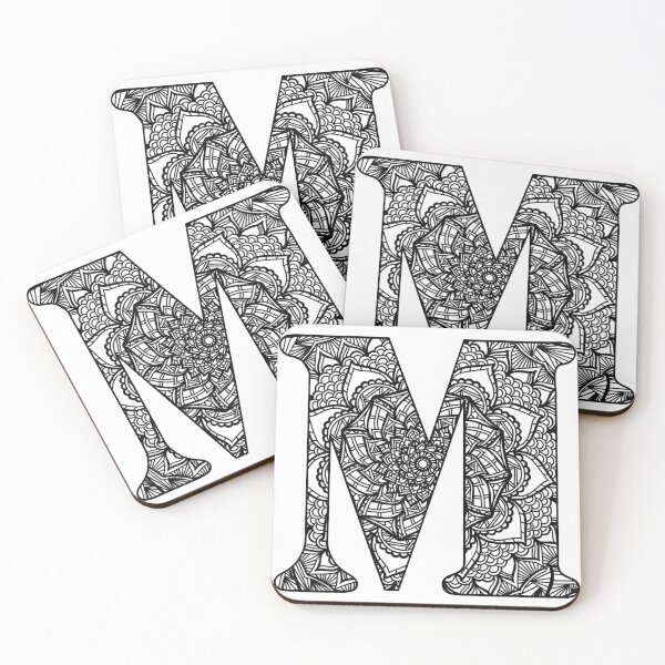 Item preview, Mandala Letter M designed and sold by lizashev.