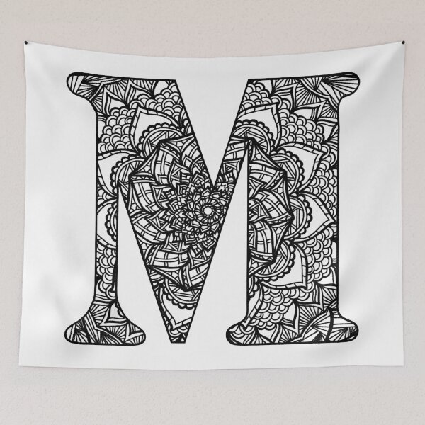 Item preview, Mandala Letter M designed and sold by lizashev.