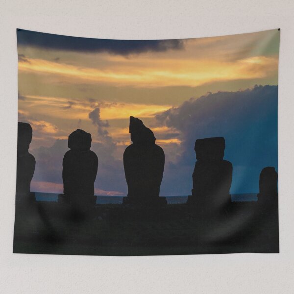 Item preview, Moai's at Sunset designed and sold by Marylou Badeaux.