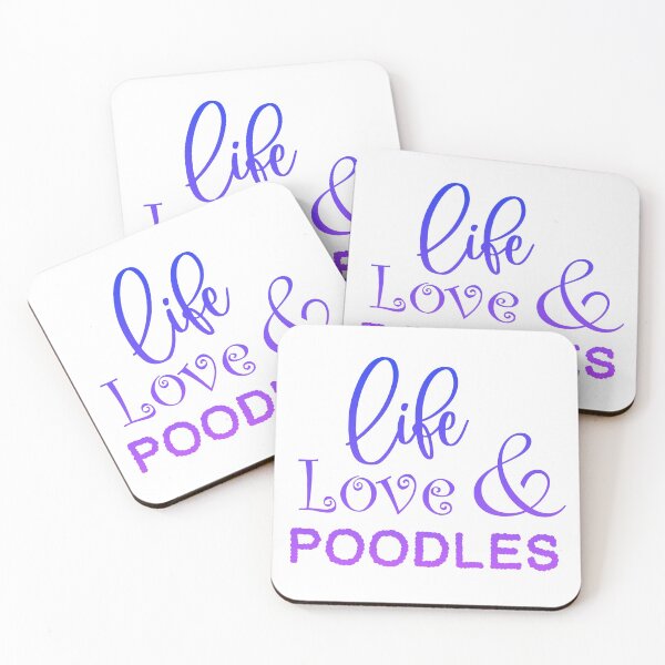 Item preview, Life. Love. Poodles. designed and sold by Hufflechocolate.