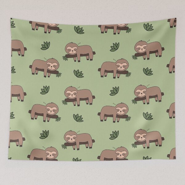 Item preview, Lazy Sloths on Swamp Green designed and sold by Magic-Moon.