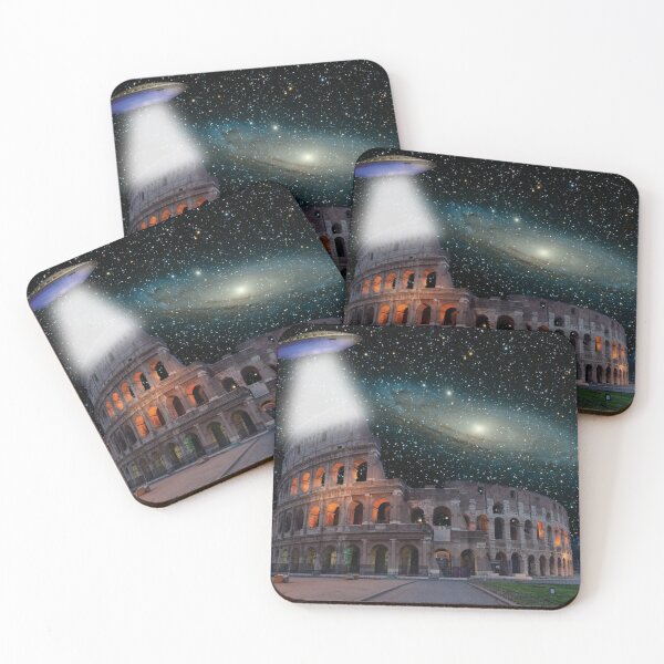 Item preview, Colosseum Rome Italy Meets Space and UFO designed and sold by idovedesign.