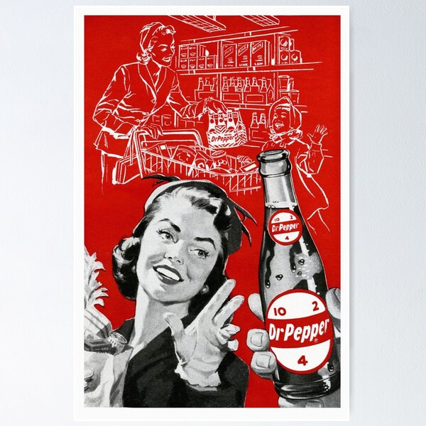 vintage antique Dr PEPPER ポスター6枚セット Dr Pepper Vintage Poster