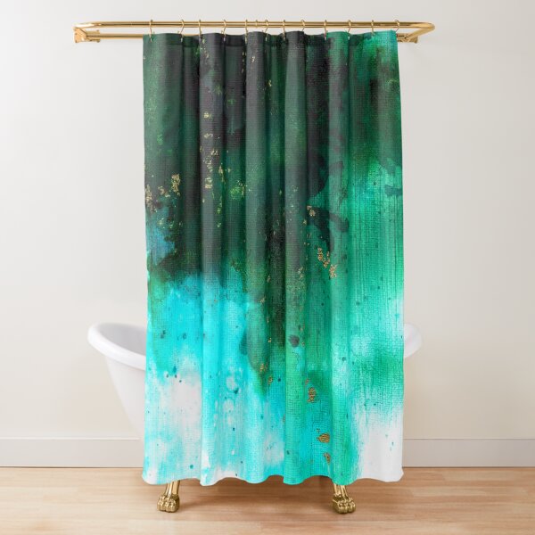 Aqua Haze Shower Curtain