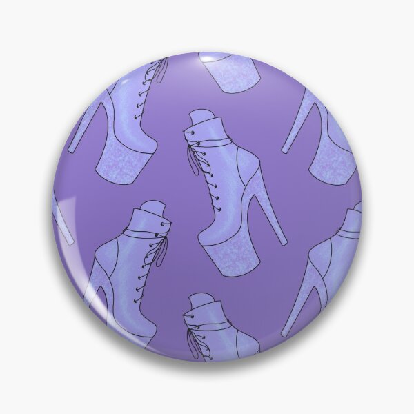 Item preview, Pastel Purple & Glitter Pleaser Shoe Pattern designed and sold by mossferns.
