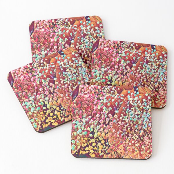 Item preview, colourful floral pattern designed and sold by champagnemoment.