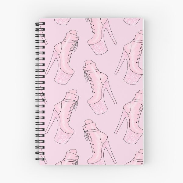 Item preview, Pastel Pink & Glitter Pleaser Shoe Pattern designed and sold by mossferns.