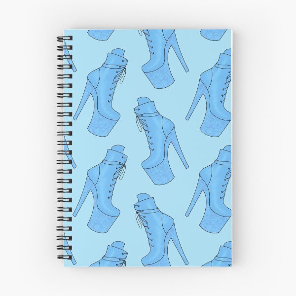 Item preview, Pastel Blue & Glitter Pleaser Shoe Pattern designed and sold by mossferns.