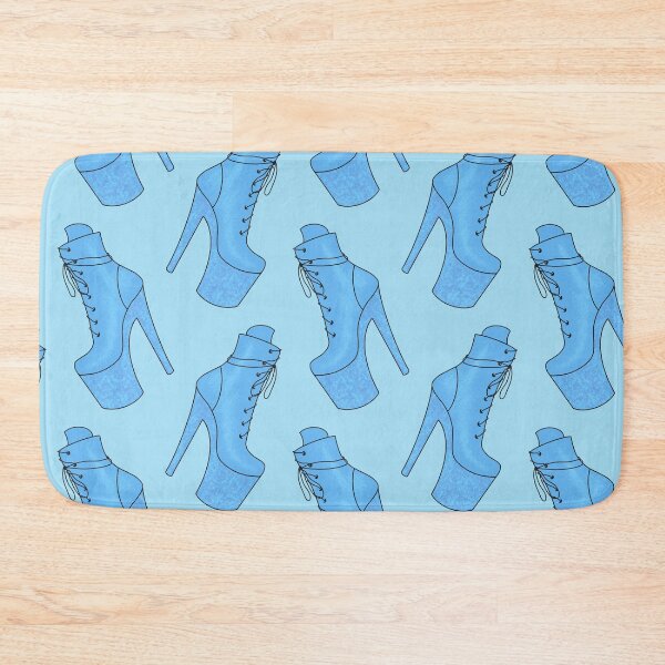Item preview, Pastel Blue & Glitter Pleaser Shoe Pattern designed and sold by mossferns.