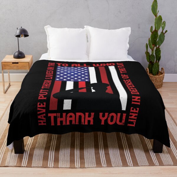 Item preview, To All Who Have Put Their Lives On The Line In Defense Of The Flat, Thank You designed and sold by GoodVibeDesign.