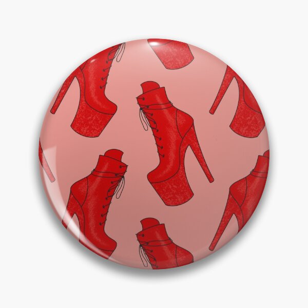 Item preview, Red & Glitter Pleaser Shoe Pattern designed and sold by mossferns.