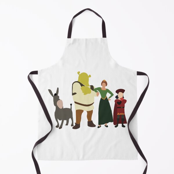 Minimalist Shrek and Friends Apron