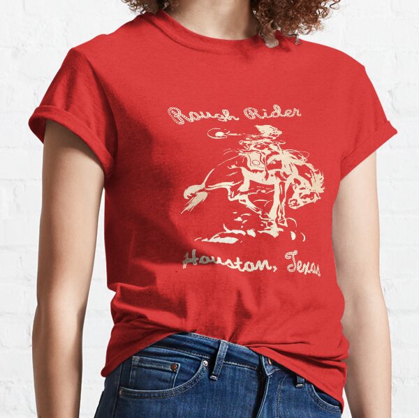 Vintage Houston Rockets T Shirt Women's Medium USA Short Sleeve Ladies  Red Tee