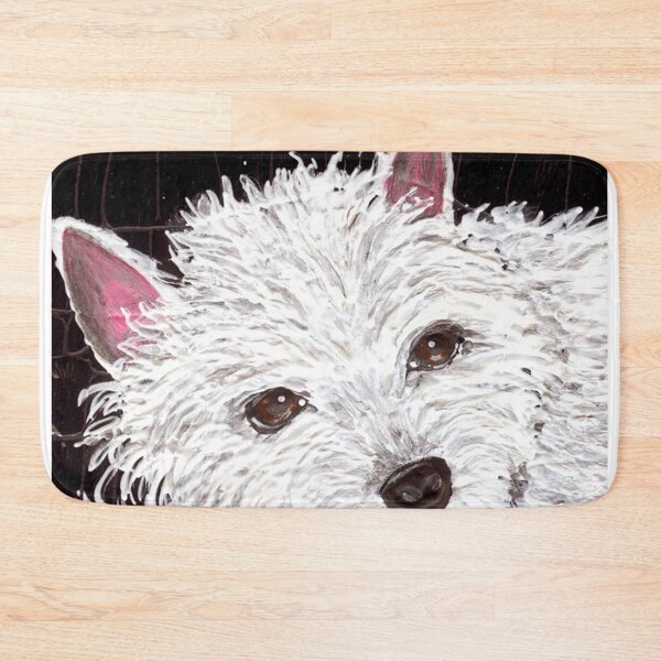 Item preview, DOG: Westminister Terrior Westie *Diamond in the Ruff*~Pop Art~Original Painting~LilyKoArt designed and sold by Spinning Plates 360.