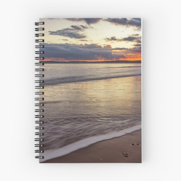 Item preview, Mumbles across Swansea Bay at sunset designed and sold by Dan Santillo.