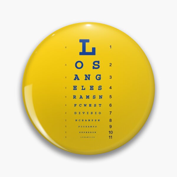 Item preview, Rams Champs Eye Chart - Royal in Sol designed and sold by Ramheart.