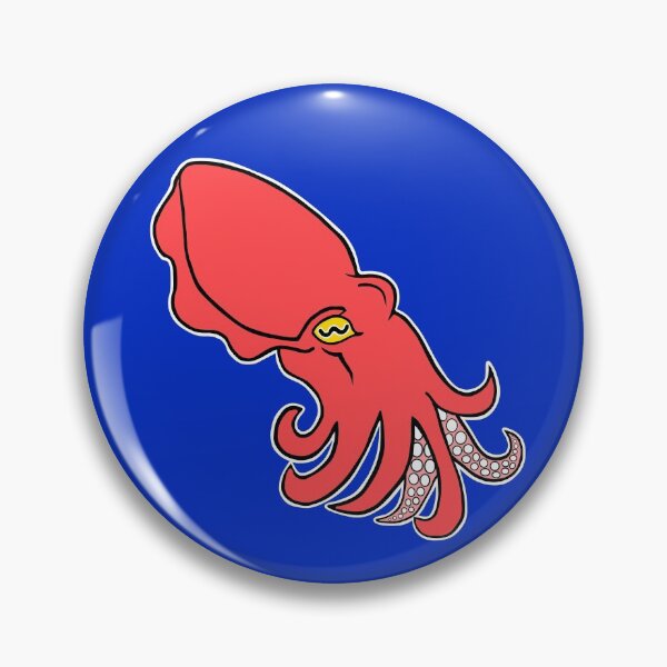Item preview, Red Cuttlefish with outline designed and sold by jentiger.