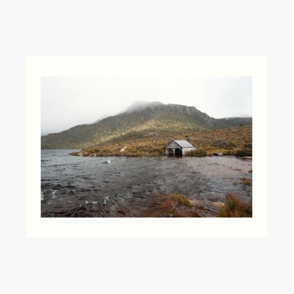 Dove lake Boat House Art Print