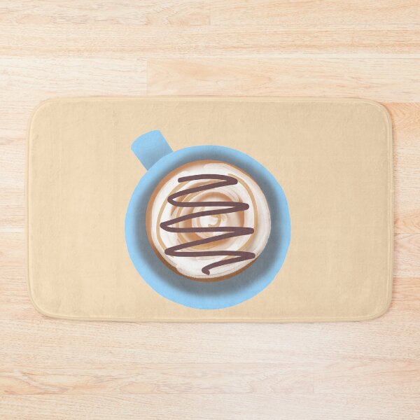 Item preview, Cup of Coffee Latte with Cream and Choco Syrup designed and sold by fluffeeair.