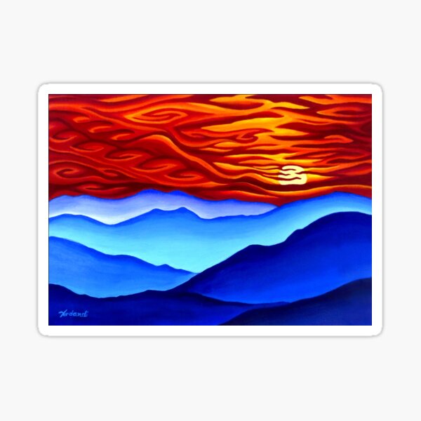 Blazing Sunset Sticker