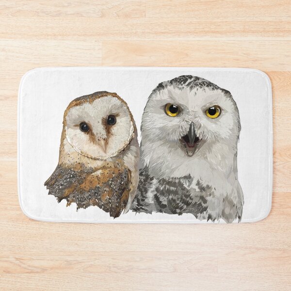 Item preview, Snowy Owl and Barn Owl designed and sold by obscurite.